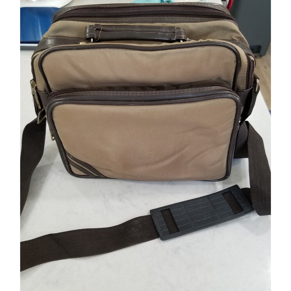 vintage canvas padded camera shoulder travel bag